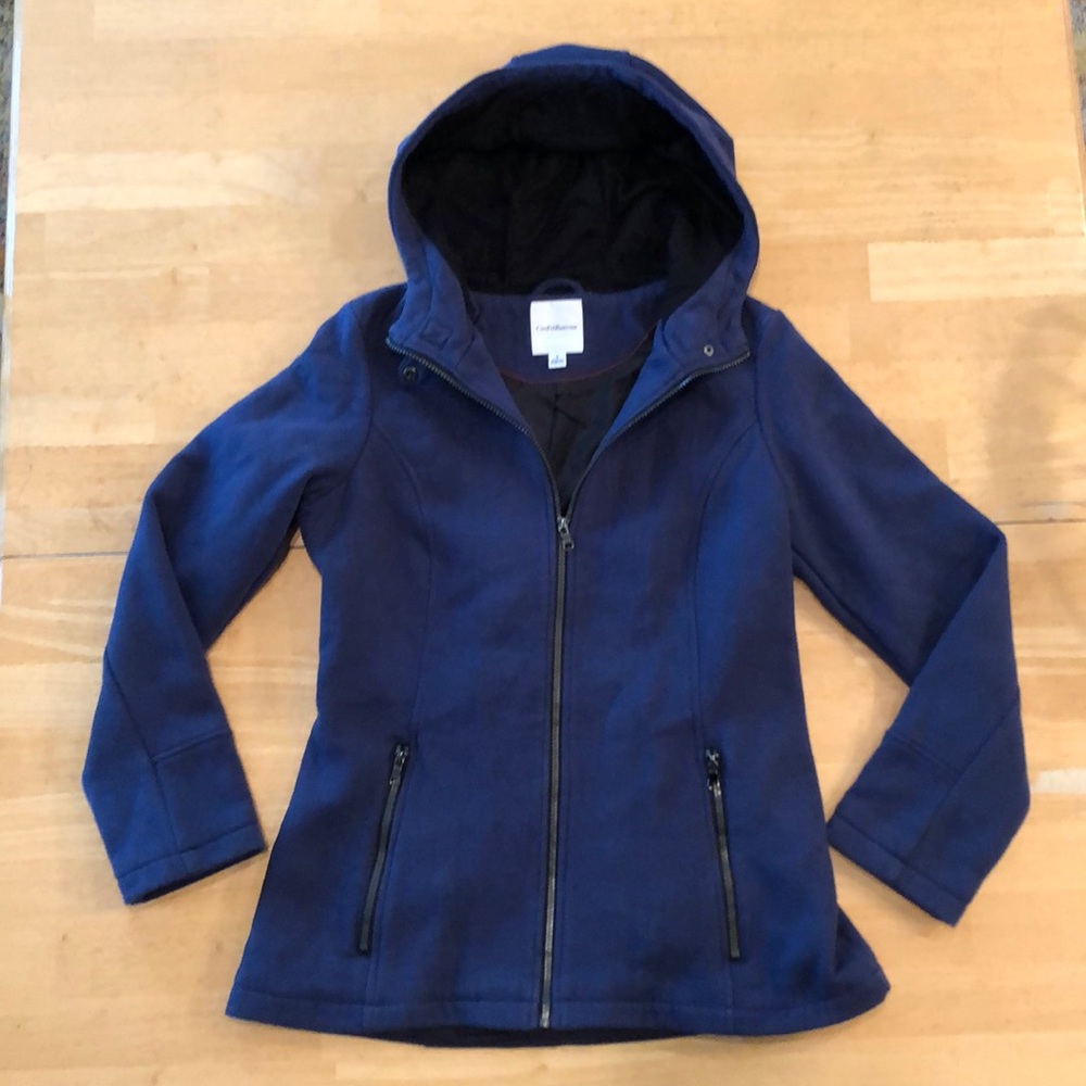 Croft and Barrow Hooded Peacoat size S